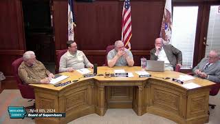 April 8th 2024 Muscatine County Board Meeting [upl. by Nneb]