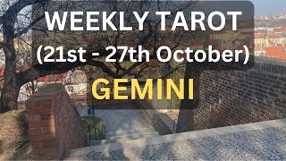 Gemini Weekly Tarot Reading  October 21st  27th  Embrace New Beginnings [upl. by Encrata872]