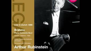 Arthur Rubinstein BRAHMS  Piano Concerto No2 2nd Movement [upl. by Aicire]