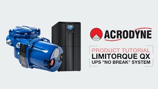 UPS “No Break” system with Limitorque QX [upl. by Netnerb]