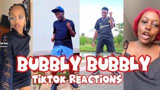 BUBBLY 🥵BUBBLY SONG  TIKTOK CHALLENGE 2 REACTIONS  COMPILATION [upl. by Goodhen]