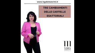 Tre cambiamenti delle cartelle esattoriali [upl. by Elodie]