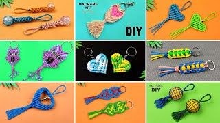 11 Best Super Easy Paracord Lanyard Keychain  How to make a Paracord Key Chain Handmade Tutorial [upl. by Sewole]