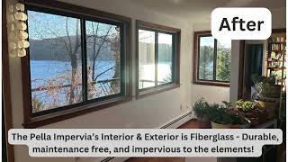 Pella Impervia Window Installation New Fairfield CT [upl. by Keele367]