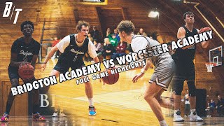 Bridgton Academy vs Worcester Academy 12923  Full Game Highlights [upl. by Jovitah]