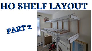 HO Shelf Layout Benchwork Update Part 2 [upl. by Grevera]