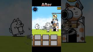 Battle cats beforeafter subscribe gaming battlecats [upl. by Burnside]