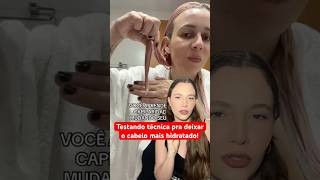 🔥testando a técnica viral CAPILARIDADE para ajudar no frizz hidratação capilar hidrataçãocapilar [upl. by Burlie]