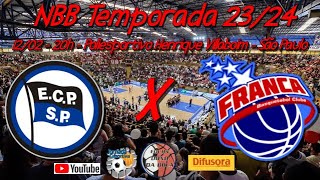 Ao Vivo  Pinheiros x Franca  NBB Temporada 2324 [upl. by Noffihc348]