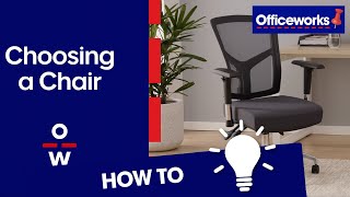 Chair Buying Guide Choose the Best Desk Gaming and Ergonomic Chairs  Officeworks [upl. by Ashwell]