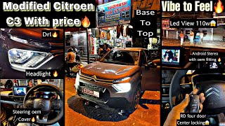 Modified citroen c3 base model 🔥citroen c3 modification citroen [upl. by Annocahs271]