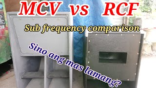 MCV vs RCF box sub frequency comparison [upl. by Marguerite]