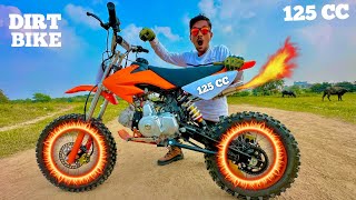 RC 125CC Powerful Motocross Dirt Bike Unboxing amp Testing  Chatpat toy tv [upl. by Katrine]