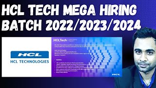 HCL Technology Hiring  Batch 2022  2023 2024  Remote Work [upl. by Vilberg]