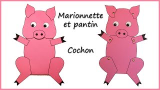 Faire des marionnettes des trois petits cochons [upl. by Luing299]