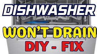 ✨ Dishwasher Won’t Drain DIY Fix ✨ [upl. by Nico]