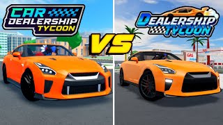 Car Dealership Tycoon VS Dealership Tycoon COMPARISON [upl. by Ahto]