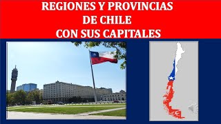 REGIONES PROVINCIAS Y CAPITALES DE CHILE [upl. by Ytok]