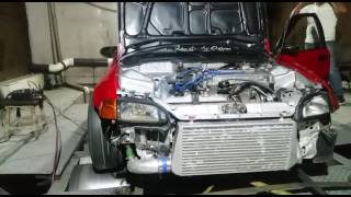 b20 vtec turbo stock eg sedan eg8 dyno [upl. by Houston19]