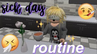 Sick Day Routine  Roblox Bloxburg Roleplay  Arabellaa [upl. by Ahselak]