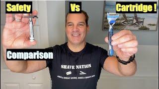 Safety Razor Vs Cartridge Razor Quick Comparison [upl. by Georgianna]