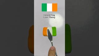 Ireland Flag Color Mixing  asmr satisfying shorts [upl. by Atekan399]