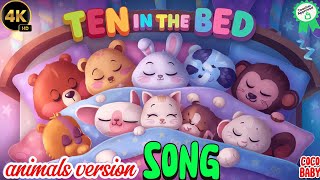 Ten in the Bed  animals Edition  SuperSimpleSongs l Kids Songs amp Nursery Rhymes LittleAngel [upl. by Onitrof]