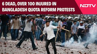 Bangladesh Students Protest  6 Dead Over 100 Injured In Bangladesh Job Quota Protests [upl. by Weslee]