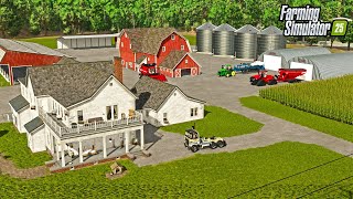 BUILDING AN AMERICAN FARM FROM SCRATCH IN FARMING SIMULATOR 25 FARM BUILD [upl. by Koziel]