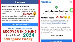 We Hve disabled your accountFacebook account disable ho gaye to kya karefacebook disabled [upl. by Eiblehs]