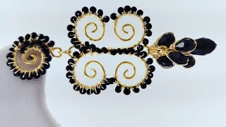 aretes góticos de moda  filigrana alambrismo [upl. by Adnohryt]