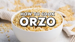 How To Cook Orzo Pilaf Method [upl. by Otrebilif]