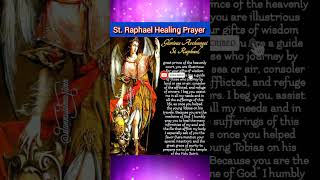 St Raphael healing prayer shortsytshortsviral ytshorts catholicprayersaint [upl. by Euell]