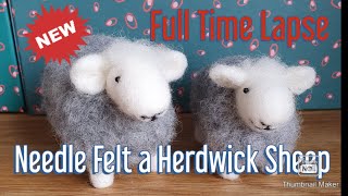 Needle Felt This CUTE HERDWICK SHEEP Needle felting for Beginners Needle Felting Animals [upl. by Nylad695]