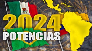 Las 10 Potencias de Latinoamérica 2024 🏦 🌎 [upl. by Grantham753]