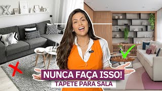 COMO ESCOLHER TAPETE PARA SALA • LARISSA REIS ARQUITETURA [upl. by Nortyad587]