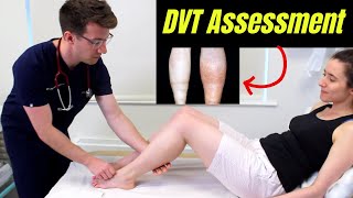 Deep Vein Thrombosis DVT OSCE Clinical Examination  Plus DVT risk factors diagnosis amp treatment [upl. by Novyad]