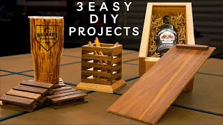 3 Easy To Make Woodworking Projects That Sell  DIY Gifts [upl. by Sumaes]