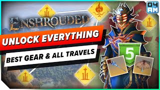 Enshrouded UNLOCK EVERYTHING Early  BEST Gear Glider amp All Quick Travel Full Guide [upl. by Dionis]