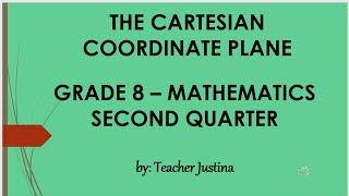 THE CARTESIAN COORDINATE PLANE [upl. by Fidole]