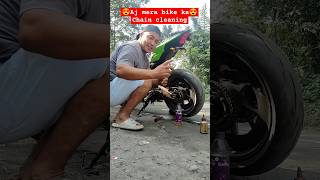 Chewangvlogs 😍🌡️R15 chain cleaning 🏍️ r15v3bs6 trend shorts reels video indonesia like [upl. by Rector]