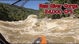 New River Gorge 102 Feet 24000 CFS [upl. by Nodyroc]