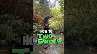 EASY 2 Sword COMBO Tutorial ⚔️ katana howto zoro style [upl. by Rolph]