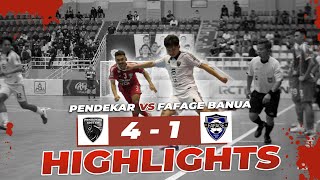 GOOD GAME PENDEKAR UNITED VS FAFAGE BANUA  4 1  MATCH HIGHLIGHTS [upl. by Liris]