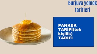 TEK KİŞİLİK PANKEK TARİFİ Evde yalnızken canı pankek çekenler Bu tarife bayılacaksınız [upl. by Bud]