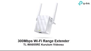 300Mbps WiFi Range Extender TLWA855RE Kurulum Videosu [upl. by Llerdnad]