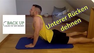 Dehnung unterer Rücken  Fortgeschrittene Rückendehnung [upl. by Euqinay]