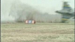 JAS 39 Gripen crash rare alternate angle due to pilotinduced oscillation on February 2 1989 [upl. by Bobbi]