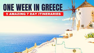 7 Days in Greece  5 Amazing Greece Travel Itinerary Ideas Perfect for One Week in Greece [upl. by Safoelc]