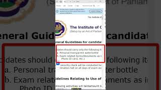 Guidelines for CA Foundation Sep 24 Exams  ICAI Important Exam Guidance  ICAI Update  shorts [upl. by Britte]